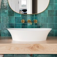 Rectangle Vessel Sink, Sides Angle Out then Angle in Towards the Bottom