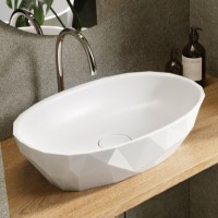 Round Vessel Sink, Exterior Matches the Stelvio Tub