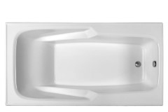 Rectangle Tub with Armrests and End Drain