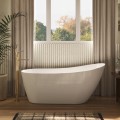 Oval Freestanding Slipper Tub with Raised Backrest