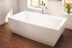 Rectangle Bath with Curved Base