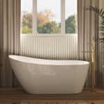 White Acrylic Slipper Tub