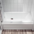 Rectangle Bathtub, End Drain, Tile Flange, Custom Skirt