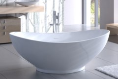 Oval Tub with Raised Back Rests