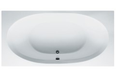 Rectangle Bath, Oval Bathing Area, Center Side Drain