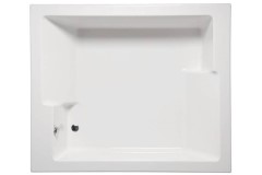 Large Rectangle Bathtub with 2 Bathing Areas