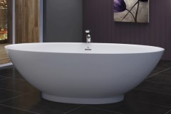 Oval Freestanding Tub with Base