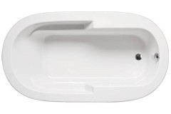 Oval 60 x 36 Tub, End Drain, Armrests