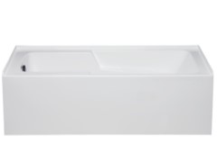 60 x 30 Alcove Tub with Smooth Front Skirt, Armrests