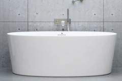 Oval Tub with Angled Sides, Flat Rim