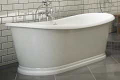 Oval Tub with Slipper Style Raise Backrests