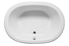 Oval 60 x 42 Tub, Center Drain, Flat Rim