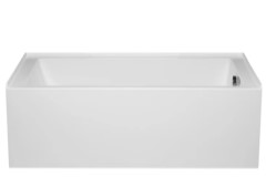 Alcove Tub, 60 x 30, Modern Flat Skirt