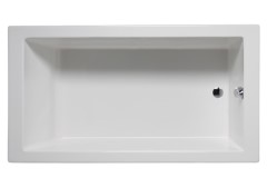 Rectangle 58 x 30 Tub, End Drain, Modern, Boxy