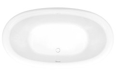 Oval Tub, Center Side Drain with Rolled Rim