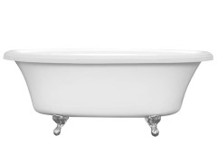 Double Roll Top Clawfoot Bathtub