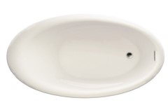 Oval Tub, End Drain, Rolled Rim