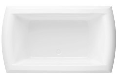 Rectangle Bath with Decorative Rim