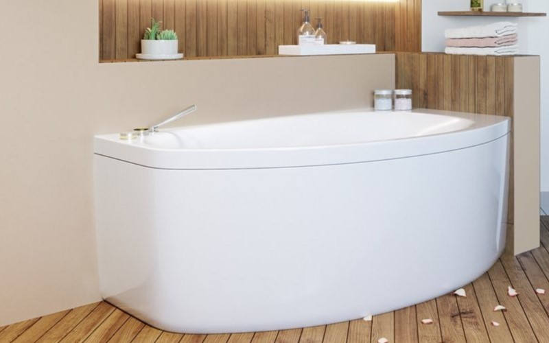 Aquatica Universal 33.5 Waterproof American Walnut Wood Bath Shower Floor  Mat
