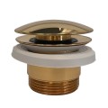 Polished Gold Dome Cap to press on to open or shut