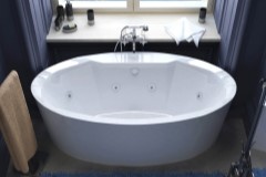 Oval Center Drain Freestanding Bath