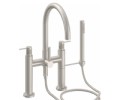 Tall Curving Spout, Bridge Style Tub Filler, Post 52 Handles