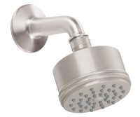 Round Shower Head with Traditional Trim & Arm