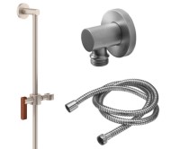 Teak Lever, Round Detail Supply, Handshower Bar and Hose