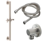 Lever Handle, Grab Bar with Hand Shower Slide & Hose