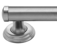 Shower Grab Bar, Domed End, Lined Base