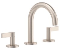 Sink Faucet, Curving Spout, Lever Handles