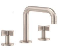 Sink faucet with Squared Spout, Post Handles