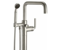 Lever Handle, Single Post, Squared Spout Freestanding Faucet