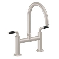 Carbon Fiber Handle, Bridge Faucet, Arch Spout