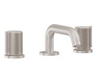 Sink faucet with Low Square Spout, Knurled Handles