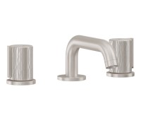 Sink faucet with Low Square Spout, Vertical Curvy Groves