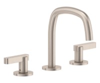 Metal Lever Handle Widespread Arched Spout