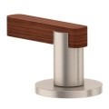 Round Base, Teak Lever Handle