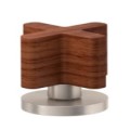 Round Base, Teak Cross Handle