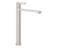 Tall Single Hole Faucet with Front Lever Handle, Straight Spout