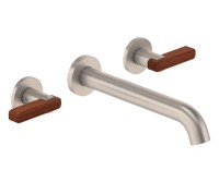 2 Teak Lever Handles, Tubular Spout