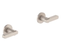 2 Handles with Round Base, Metal Lever