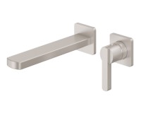 2 Hole, Single Metal Lever Handle Wall Faucet