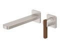 Single Teak Lever Handle, Squared Spout