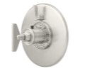 Round Trim Plate, Large Lever Handle, Lever Volume Control