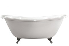 Oval Clawfoot Double Slipper Bathtub