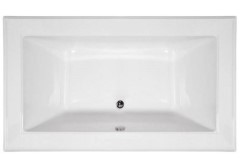 Rectangle Tub, Center Drain, Decorative Rim