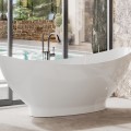 Double Slipper Freestanding Bath with Modern Base