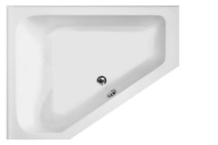 Corner Tub, One Wide and 1 Narrow Side, Center Drain