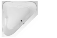 Corner Tub with Armrests, 3 Raised Backrests